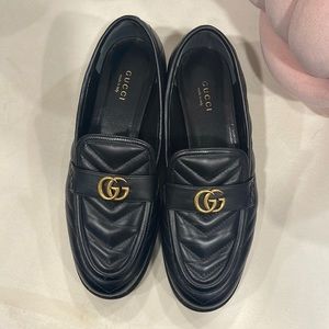 Gucci loafers with double "GG" size 38.5